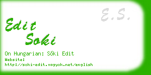 edit soki business card