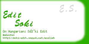 edit soki business card